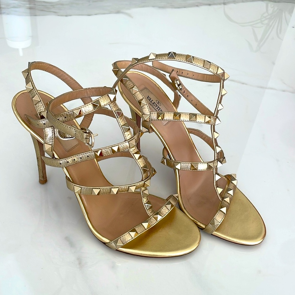 Valentino Garavani gold sandals